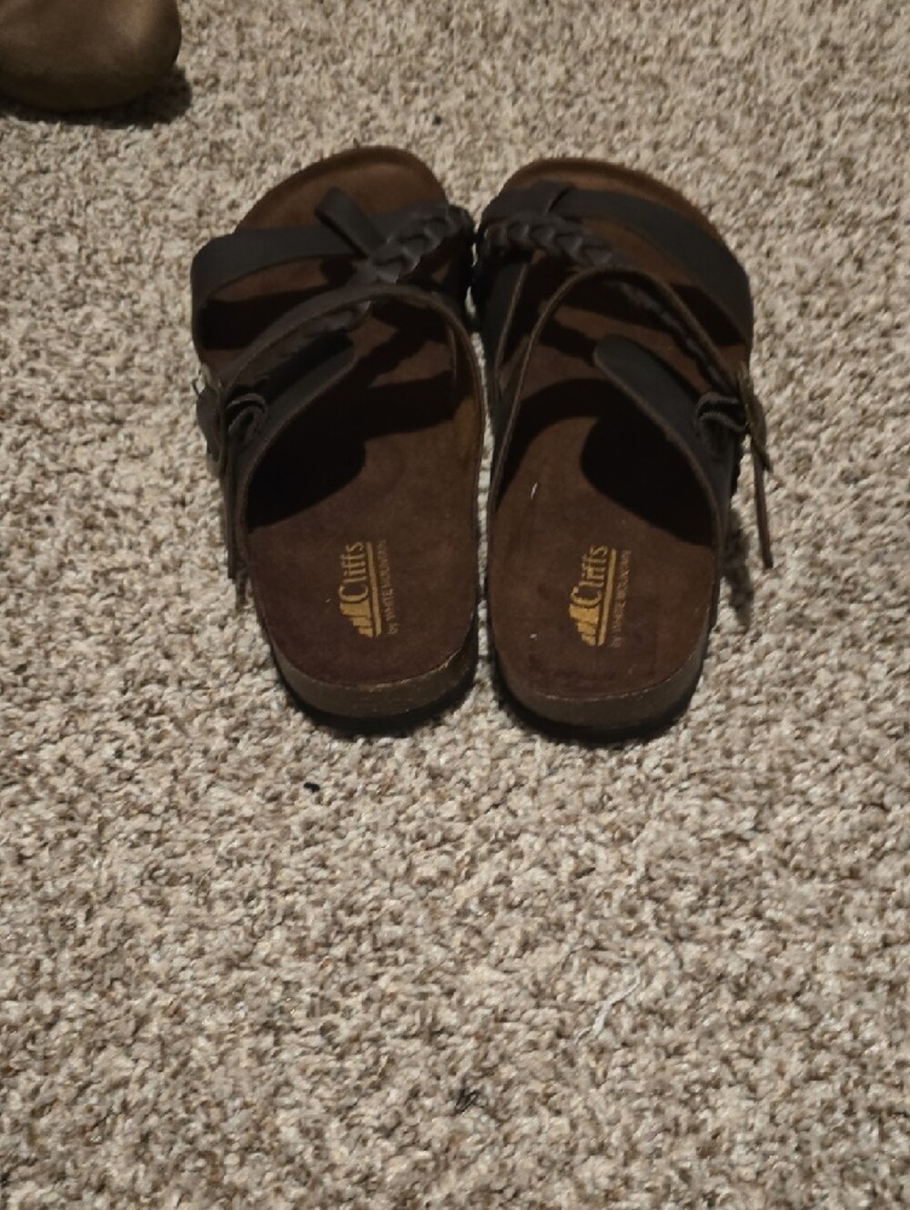 Cliffs by WHITE MOUNTAIN Brown Braided Strap Sandals - Picture 5 of 5